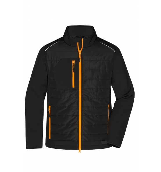 James & Nicholson Softshelljacke Materialmix Herren JN1820 4 James & Nicholson Softshelljacke Materialmix Herren JN1820 – Bild 2