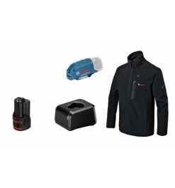 Bosch Beheizbare Jacke / Heizjacke GHJ 12+18V XA (Full Version) Incl. Akku