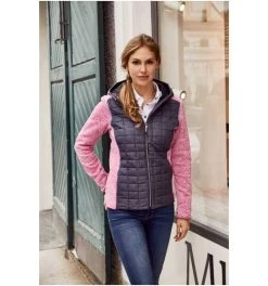 James & Nicholson Strickfleecejacke Im Stylischen Materialmix Damen JN771 -Professionelles Geschäft für Arbeitskleidung james nicholson strickfleecejacke im stylischen materialmix damen jn771 738396 czm