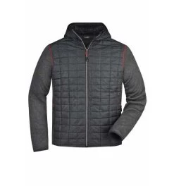 James & Nicholson Strickfleecejacke Im Stylischen Materialmix Herren JN772 -Professionelles Geschäft für Arbeitskleidung james nicholson strickfleecejacke im stylischen materialmix herren jn772 738402 czm