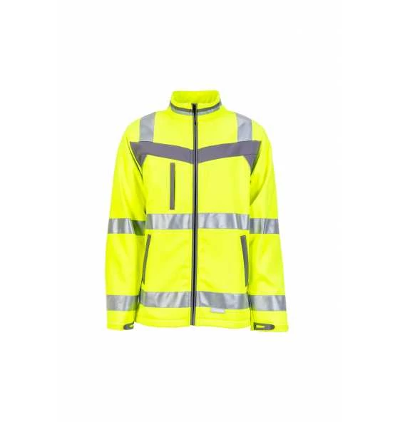 Planam Warnschutz Softshelljacke Plaline 5 Planam Warnschutz Softshelljacke Plaline – Bild 3