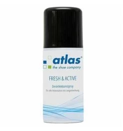 Atlas Schuh-Desinfektionsspray Fresh & Active 150 Ml - Die Ideale Innenschuhhygiene Für Alle ATLAS-Sicherheitsschuhe, Für Alle Materialien Mit Langze