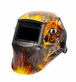 ELMAG Automatik-Kopfschweißschirm, Design 'FLAME', ELMAG MultiSafeVario, DIN 4/9-13, 2XL