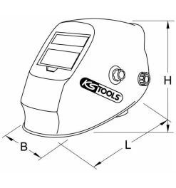 KS Tools Automatik-Schweißer-Schutzhelm, Steel Design -Professionelles Geschäft für Arbeitskleidung schweisserhelm handschild 1581040 czm 1