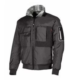 U-Power Herren Pilotenjacke Buddy Gr. M Black-carbon