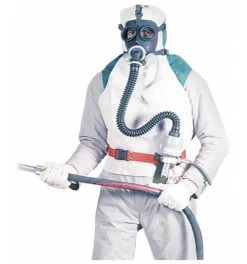 ELMAG Schutzmaske Komplett Typ M03, Für Sandstrahlgeräte, Inkl. Frischluftfilter